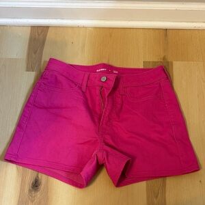 Old Navy Bright PinkHigh Rise Wow Denim Shorts